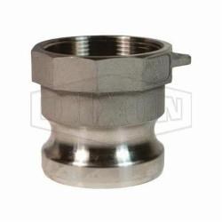 DIXON 4IN TYPE A ADAPTER STAINLESS STEEL
