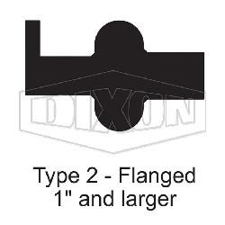 8IN VITON FLANGED CLAMP GASKET