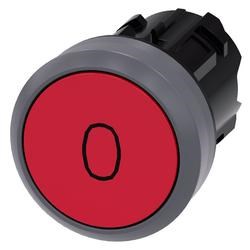 PUSHBUTTON  MOM  RED  FLUSH