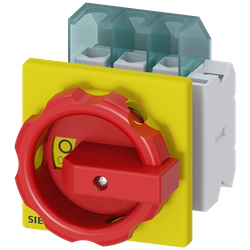 DISC SWITCH 3P R/Y ROTARY 25A 4HOLE DOOR