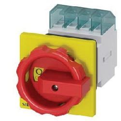 EMER STOP SWITCH  3-POLE  16A YLW/RED