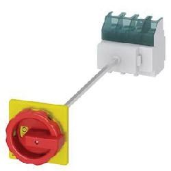 DISC SWITCH 4P R/Y ROTARY 63A DINRL BASE