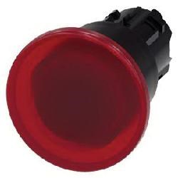 ILLUM PUSH PULL  RED  MH CAP O40MM