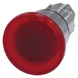 ILLUM PUSH PULL  RED  MH CAP O40MM