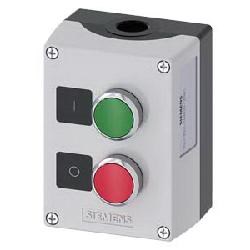 ENC METAL  2-PUSHBUTTONS  GREEN  RED