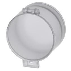 SEALABLE CAP F. FLAT PUSHBUTTON  CLEAR