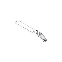 Jointed Rod Adapter, Stainless Steel, 5/