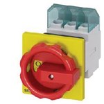 DISC SWTCH 3P R/Y ROTARY 63A 1HOLE DOOR
